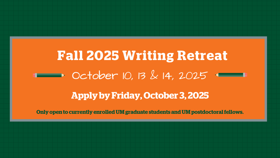 Fall 2025 Writing Retreat Small Banner